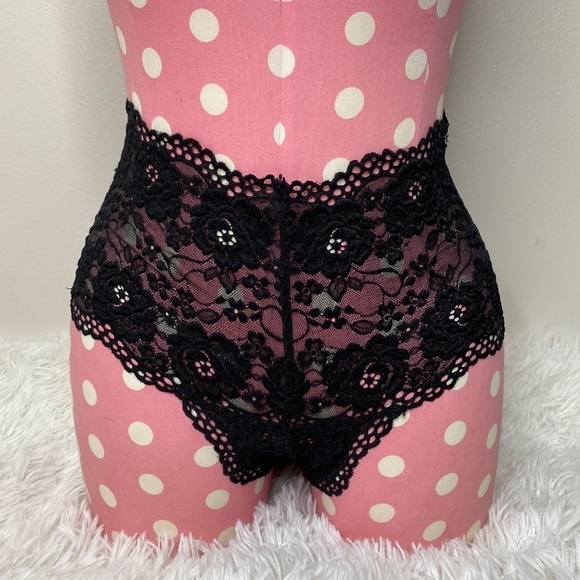 Vintage Victoria’s Secret high waisted lace corset back panty - Picture 1 of 6